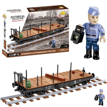 COBI 6284 WAGON SCHWERER PLATTFORMWAGEN TYPE SSYS