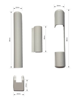 НАКЛАДКИ НА ПЕТЛИ FEWB RHOMBUS ПВХ ДЛЯ ОКОН И ДВЕРЕЙ