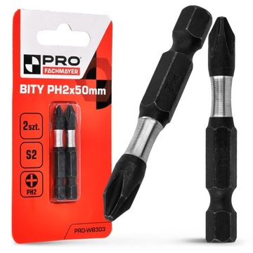 Ударная бита PH2 Ударная бита 50 мм | Ударная бита для отвертки 2 шт.