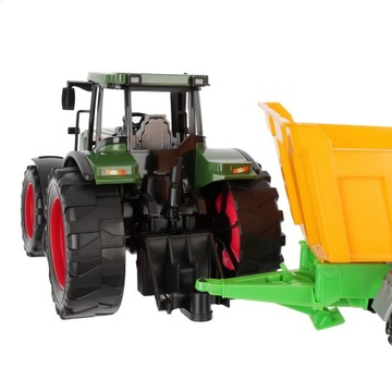Duży Traktor Z Przyczepą Rolniczą Wywrotką 54cm