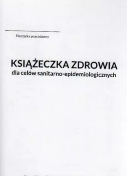 Pracownicza książeczka zdrowia (sanepidowska) A6
