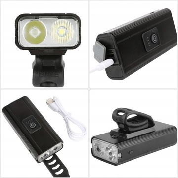 1 комплект велосипедного USB-светодиодного велосипедного фонаря