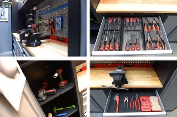 МЕБЕЛЬ ДЛЯ МАСТЕРСКОЙ КНИЖНЫЙ ШКАФ 325см РАБОЧИЙ СТОЛ ШКАФ ШКАФЫ ДЛЯ ИНСТРУМЕНТОВ