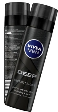 NIVEA MEN PIANKA DO GOLENIA DEEP z aktywnym węglem