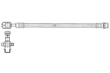 ТОРМОЗНОЙ ТРОС TRW ЭЛАСТИЧНЫЙ. AUDI T. A4 00-08 ЛЕ/ПР