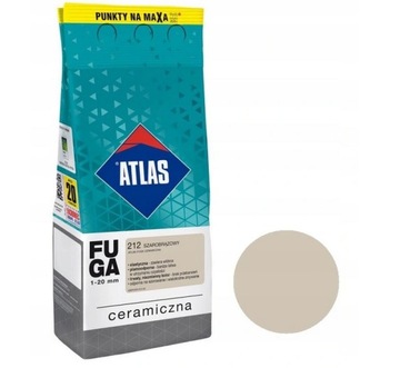 Fuga ceramiczna Atlas 212 SZAROBRĄZOWY 2kg