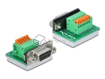 Adapter terminal RS-232 żeński Sub-D 6pin z poziom