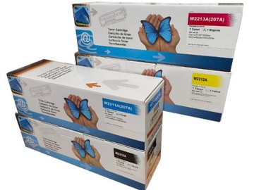 Komplet 4x Toner do HP 207A, HP M255dw, M255nw, HP M282nw, HP M283cdw, CHIP