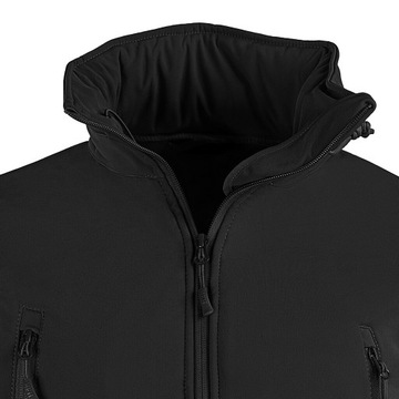 Kurtka wiatroszczelna męska wodoodporna MFH Scorpion Softshell Czarna XL