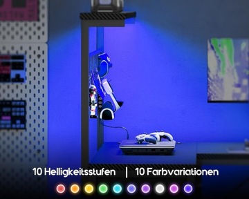 Игровой стойки форма L Modern Perfect Purpant с книжным шкафом