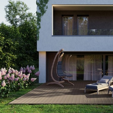 Композитная доска Антрацит Bergdeck Pure брашированная терраса 240x15x2,5