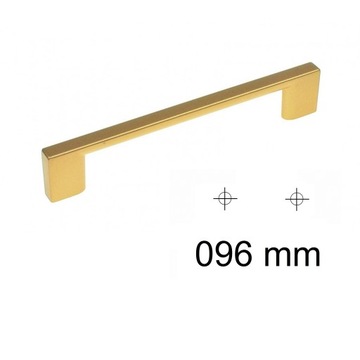 Uchwyt meblowy złoty matowy 96 mm