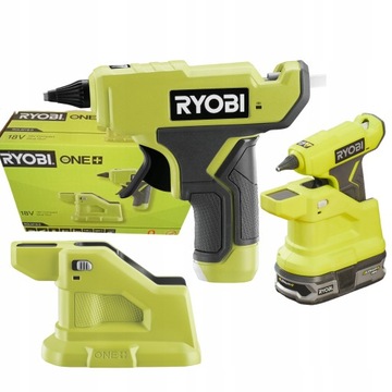 АККУМУЛЯТОРНЫЙ ПИСТОЛЕТ ДЛЯ ГОРЯЧЕГО КЛЕЯ RYOBI, ДОК-СТАНЦИЯ 7 ММ RGLM18