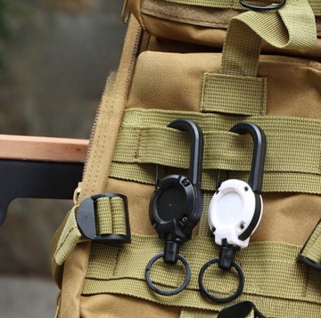 БРЕЛОК ДЛЯ ВТЯГИВАЮЩИХ БРЕЛОК СТАЛЬНОЙ ТРОС ИДЕНТИФИКАТОР КАТУШКИ КЛЮЧА ДЛЯ ТЯЖЕЛЫХ УСЛОВИЙ БЕЛЫЙ