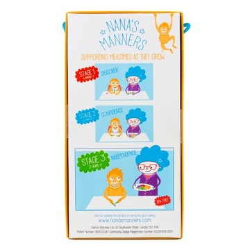 СТОЛОВЫЕ ПРИБОРЫ для ДЕТЕЙ 3 этап: нож и вилка (коралл) Манеры Наны