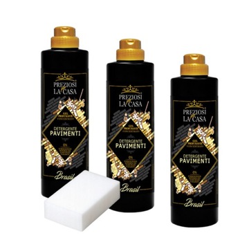 Preziosi 3 x koncentrat do mycia podłóg BRASIL 750 ml + magiczna gąbka