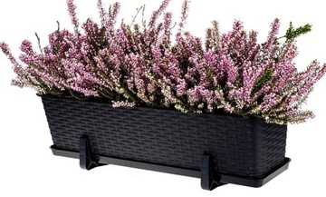 ПОДСТАВКА ДЛЯ БАЛКОННОГО ЯЩИКА, ротанг, 60см АНТРАЦИТ