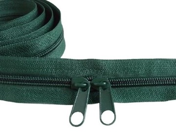 Taśma Suwakowa Zamek 5mm ZIELEŃ - 1mb + 2 SUWAKI