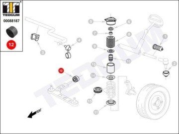 Сайлентблок поворотных рычагов BMW E36
