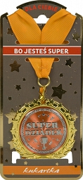 MEDAL Z NAPISEM SUPER DZIADEK - DZIEŃ DZIADKA