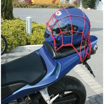 Эластичная сетка для мотоциклетного шлема 42х42см черная