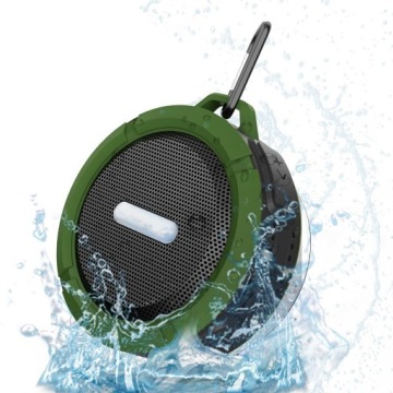 Мини-водонепроницаемый динамик Bluetooth с присоской, белый