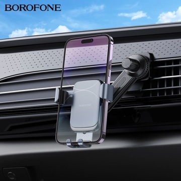 Гравитационный держатель телефона на дефлектор автомобиля ДАВЛЕНИЕ.