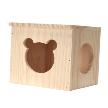 Домик для хомяка, маленький деревянный домик для хомяка, стиль А