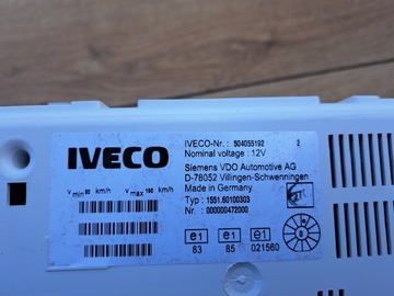 IVECO DAILY III 99-06 PŘÍSTROJOVÁ DESKA BUDÍKY 2 ZASTRČKA 504055192 GB