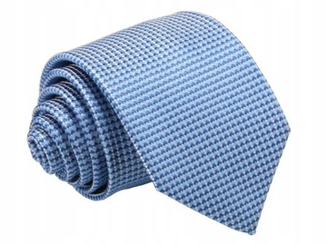 KRAWAT ŻAKARDOWY - BŁĘKITNY [2146]