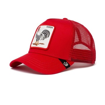 Czapka Goorin Bros Rooster Trucker czerwona kogut