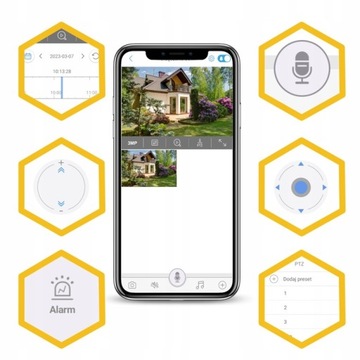 Наружная вращающаяся камера WiFi 3MP с беспроводной записью датчика движения на SD