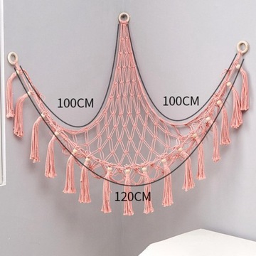 Мягкая игрушка-гамак с мягкой сеткой, макраме