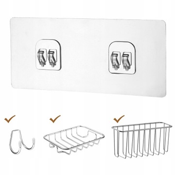 Настенные липкие крючки для вешалок