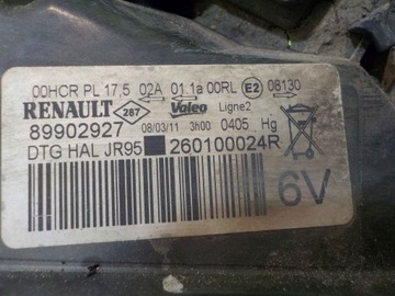 RENAULT GRAND SCENIC III 11R SVĚTLO PRAVÁ PŘEDNÍ 89902927