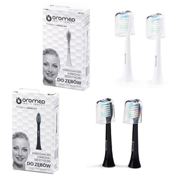 4 x KOŃCÓWKI DO SZCZOTECZKI SONICZNEJ OROMED ORO SONIC ORO BRUSH ORYGINALNE