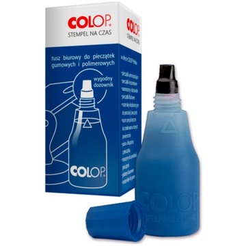 Tusz niebieski do pieczątek stempli Colop 25ml
