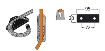 KNAGA ROWKOWA CL 201 CLAMCLEAT