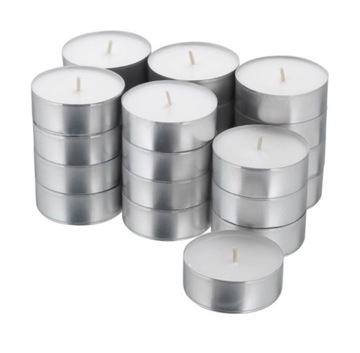 IKEA GLIMMA 24szt ŚWIECZKI BEZZAPACHOWE PODGRZEWAC