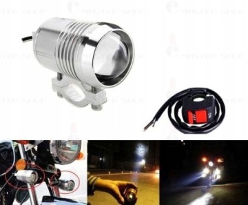 ГАЛОГЕННЫЙ ПРОЖЕКТОР CREE LED + ВЫКЛЮЧАТЕЛЬ ХРОМ