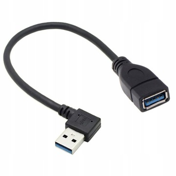ADAPTER PRZEDŁUŻACZ USB 3.0 KABEL KĄTOWY PRAWY