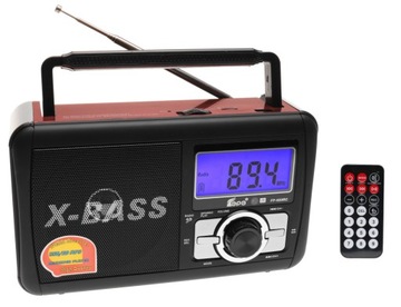 Radio PRZENOŚNE Cyfrowe FM MP3 Karaoke USB Pilot