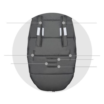 ТОЛСТЫЙ ЗИМНИЙ СПАЛЬНИК ДЛЯ ГОНДОЛЬНОЙ КОЛЯСКИ