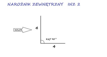 NAROŻNIK ZEWNĘTRZNY KĄTOWNIK 4x4 INZ2 STAL 1MB