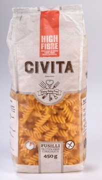 HIGH FIBRE Makaron Fusilli Bezglutenowy 450g