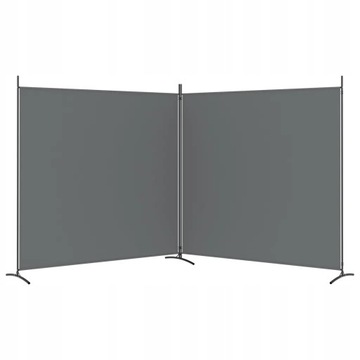 VidaXL 350276 Экран 2-панельный 348 x 180 см серый