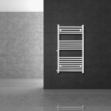 Grzejnik łazienkowy 500x1200 mm biały prosty z