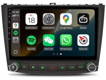 Lexus Is 2005-2012 Nejnovější Android Carplay Rádio Navigace