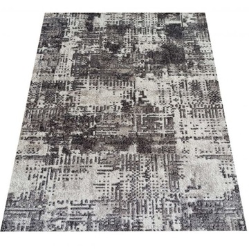 Dywan do salonu vintage loft szary miękki 160x220