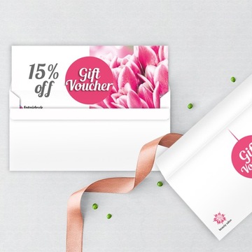 КРАСИВЫЙ НАБОР Подарочный сертификат+конверт х100+ДИЗАЙН